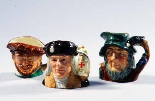 Six Royal Doulton character jugs