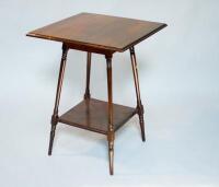 A George V square mahogany centre table