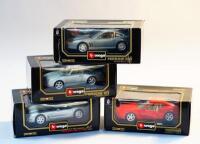 A selection of Burago diecast vehicles