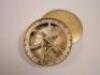 A 19thC brass and silvered pocket compass