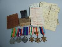 A collection of Second World War medals presented to a Herbert Sidney Ware of York