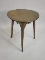 An 18th Century elm cricket table