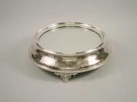 An early 20thC silver plated wedding cake stand
