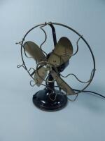 An early 20thC vintage electric office fan