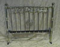 A Victorian brass double bedstead