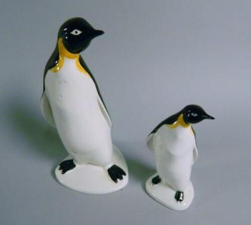 Two Poole Pottery penguins