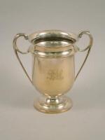 A George V silver two handled cup