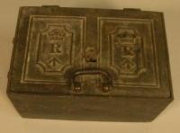 A 19thC cast iron cash box