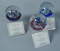 Three Limited Edition Caithness paperweights