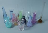 Various Caithness glass vases
