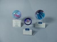 Three Caithness paperweights