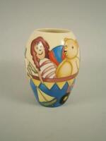 A Moorcroft Rag Dolly limited edition vase by Sian Leeper