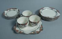 A Crown Ducal Orange Tree pattern part tea set