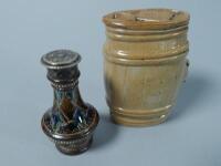 Two items of 19thC stoneware