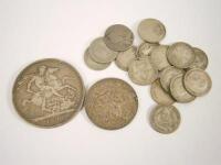 Various silver coins