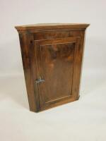 A 19thC mahogany corner cabinet