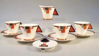 A Shelley Sunrise design part tea service