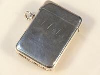 A Victorian silver vesta case