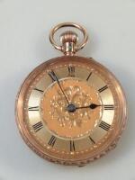 A Continental 14K yellow metal ladies pocket watch