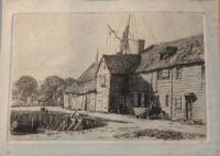 *A 19thC dry point etching