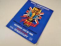 A reproduction 1966 World Cup Final football programme.