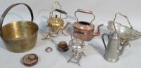 A quantity of metalware