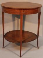 An Edwardian mahogany occasional table