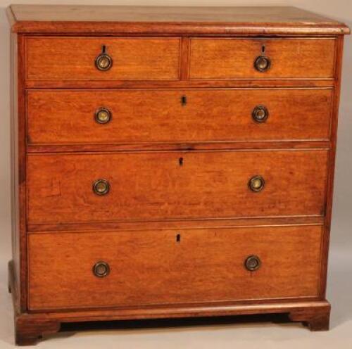 A 19thC oak chest