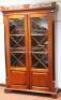 *A modern hardwood Empire design display cabinet