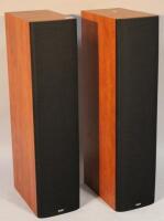 A Bowers & Wilkins floor standing loud speaker system