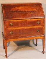 An Edwardian mahogany bureau