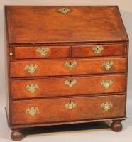 An 18thC oak bureau