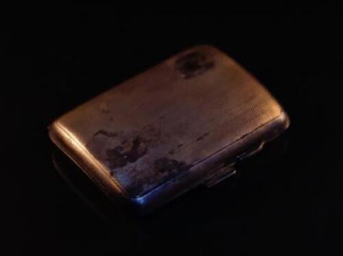 A George VI silver cigarette case