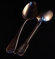 Two Victorian silver tablespoons