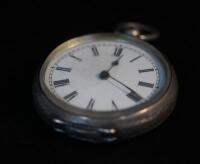 A Victorian keywind fob watch