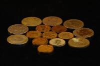 A selection of pre-decimal coins