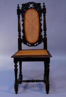 A 19thC oak Carolean style chair