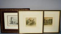 Three reproduction prints of local scenes comprising St Martins Church