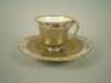 A 19thC Sevres porcelain cup and saucer