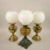 Three oil lamps