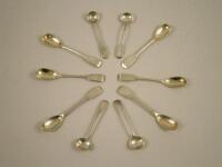 Assorted 19thC silver salt spoons