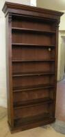 A Victorian mahogany open bookcase