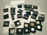 Various commemorative proof silver coins