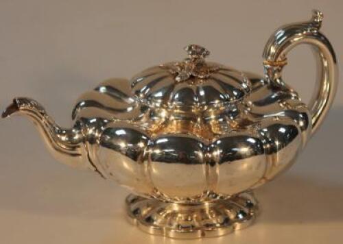 A George IV silver teapot