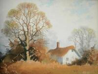 Vincent Selby (1919-2004). Landscape with thatched cottage