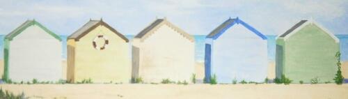 Jan Squires (b.1954). Seaside chalets