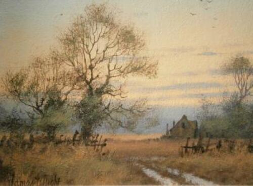 James Wright (b.1935). Rural landscape (numbered 124)