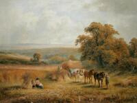 George Turner (1843-1910). Gathering the golden grain