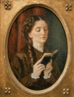 19thC British School. Young maiden reading