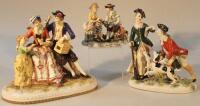 A modern porcelain figure group